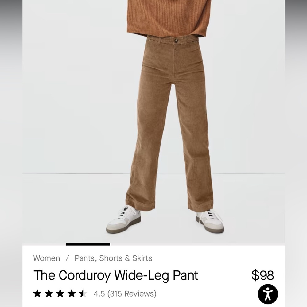 Everlane Wide-Leg Corduroy Pant